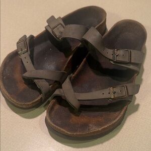 Birkenstock Gray Strappy Sandals